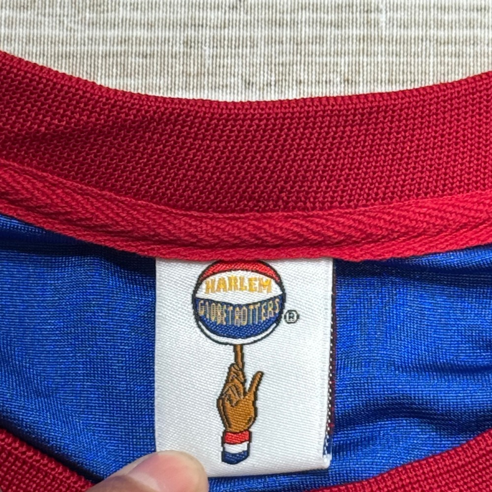 Harlem Globetrotters Basketball Jersey Mens Small Blue #31 Hammer Stars Official - Picture 6 of 7
